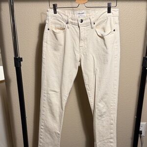 Frame L’Homme Slim Men's Cream Jeans